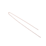Rose Gold Thread Earrings - Ultra Long Threader