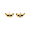 Gold Lobe Earrings - Gold Earrings
