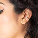 Gold Pronoun Stud Earrings - Gold Pronoun Earrings