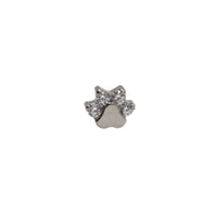 Silver Threadless Tops Animal Paw Earring Top The Curated Lobeanimalconchdog