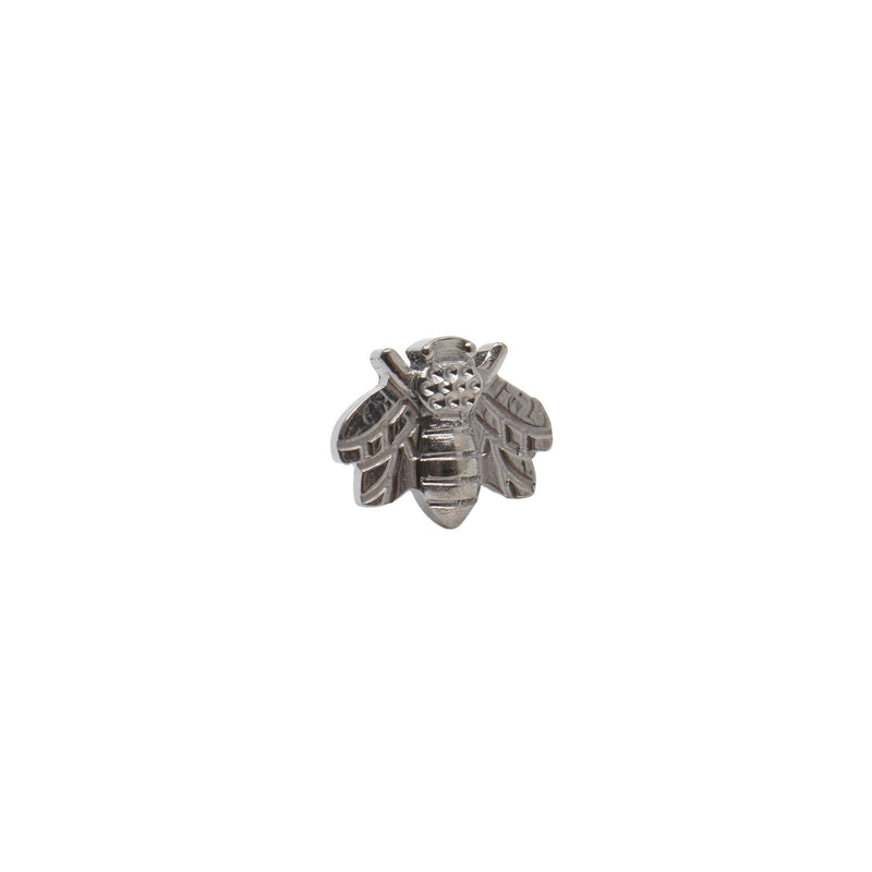 Silver Threadless Tops Bumblebee Earring Top The Curated Lobebeebumblebeecartilage