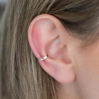 Yellow Gold Ear Cuffs Concave Ear Cuff The Curated Lobeconchno piercing