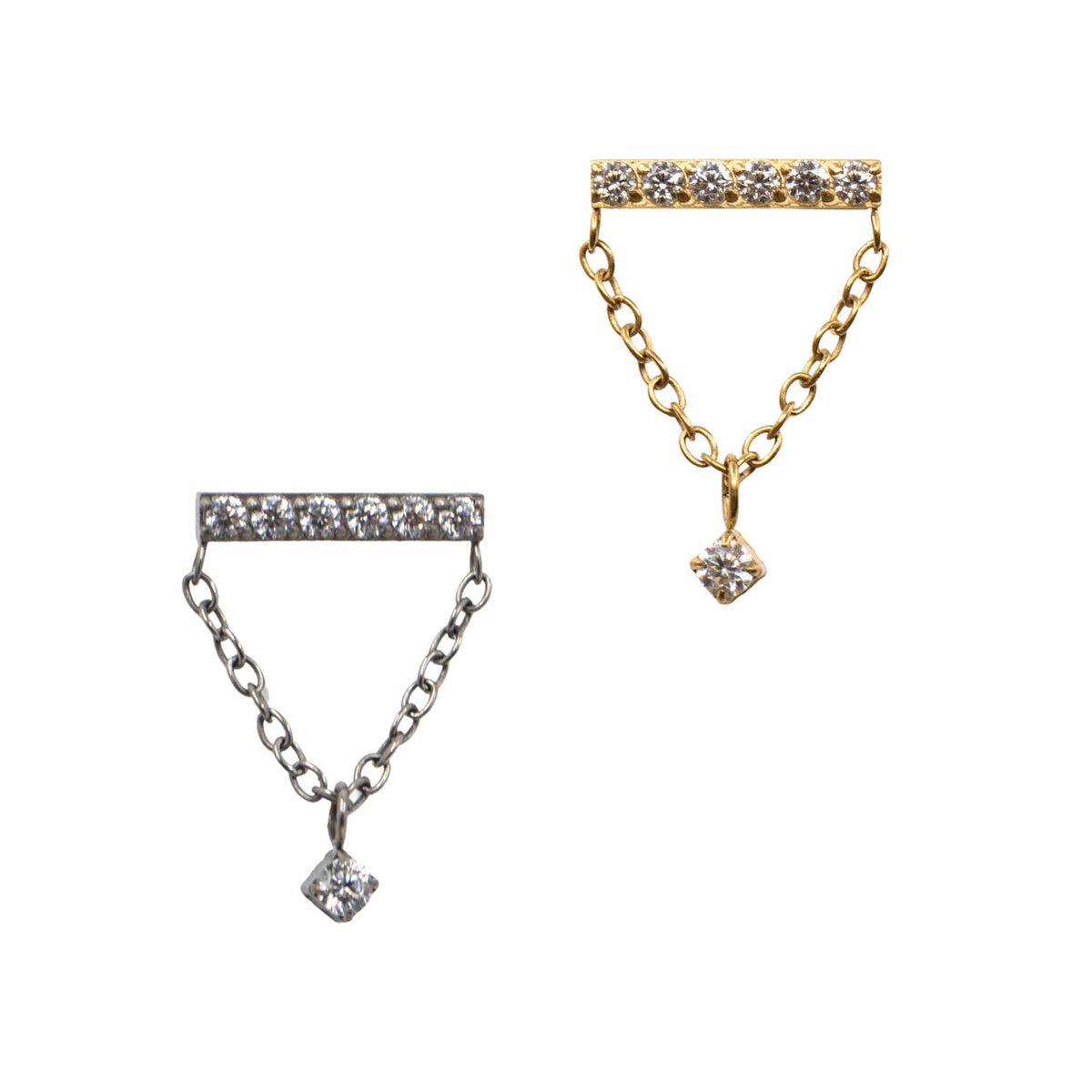 Crystal Bar Floating Helix Earring – The Curated Lobe