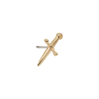 Yellow Gold Studs Dagger Earring The Curated Lobe14k gold14k gold topcartilage