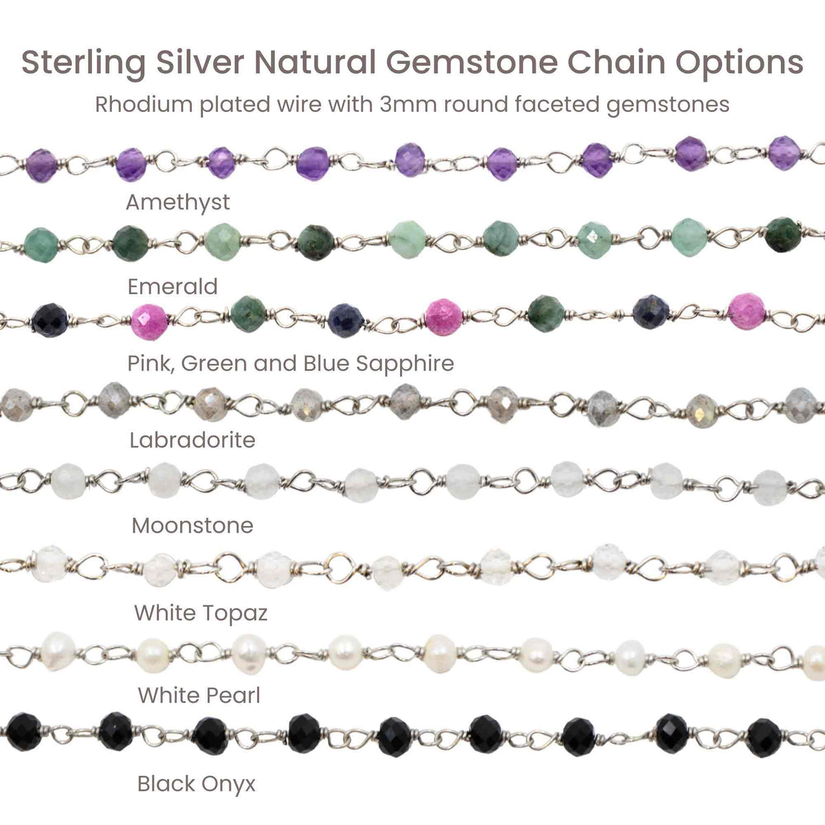 Silver Chains Connectors & Ear Jackets Faceted Gemstone Chain Connector The Curated Lobe14k goldcartilagechain connector
