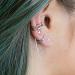 Silver Ear Cuff - Set Of 4 Silver Ear Cuffs