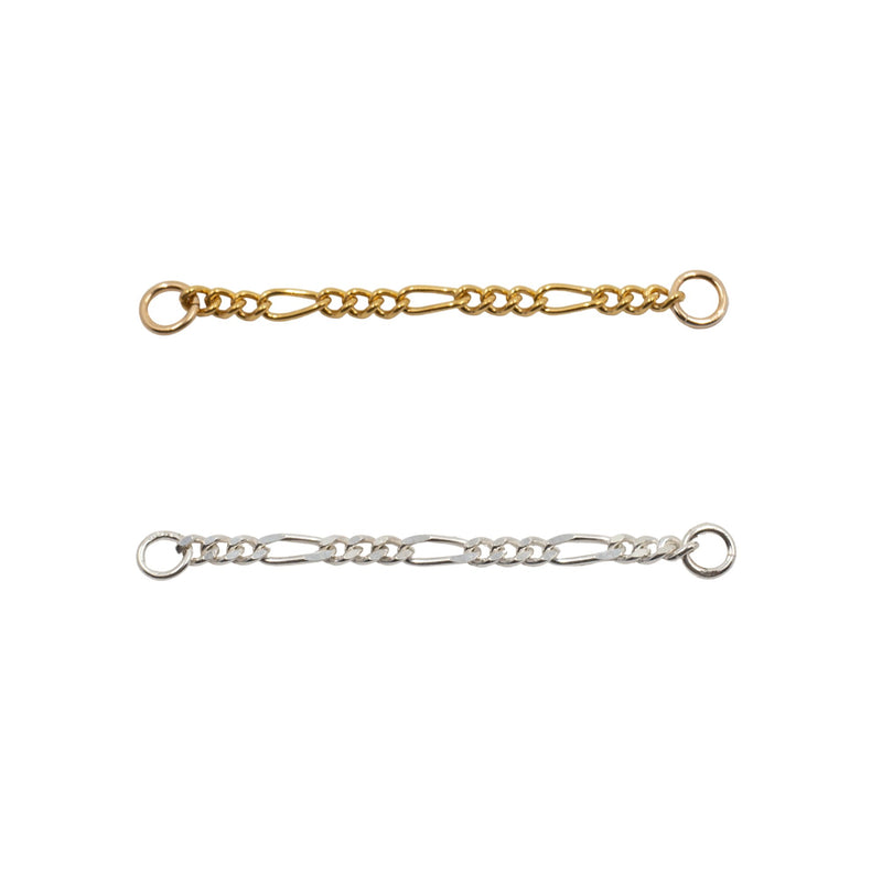 Yellow Gold Chains Connectors & Ear Jackets Figaro Chain Connector The Curated Lobe