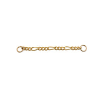 Yellow Gold Chains Connectors & Ear Jackets Figaro Chain Connector The Curated Lobecartilagechainchain earrings