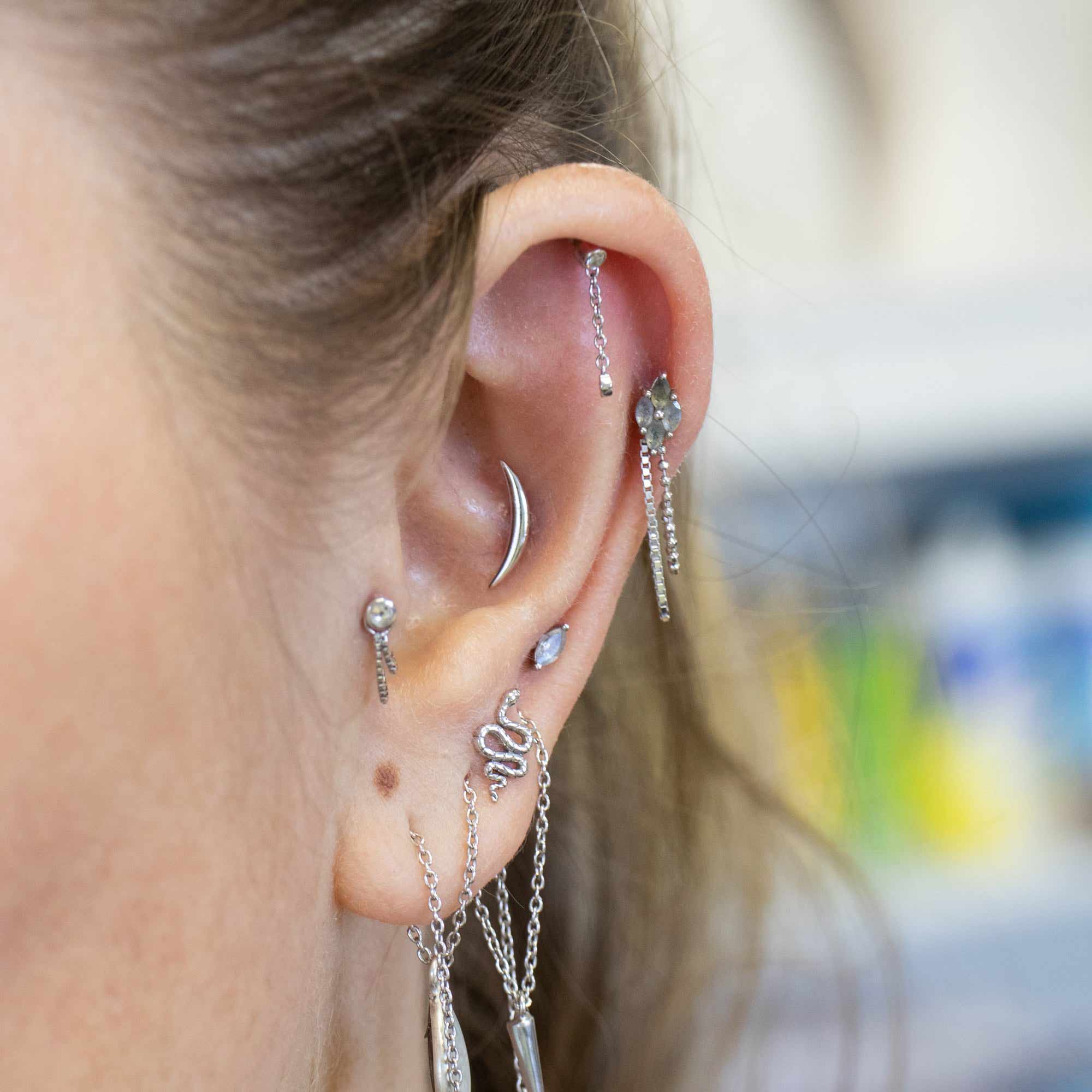 Fashion curved conch earring