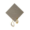 Gold Dangle Earring - Pave CZ Earrings
