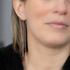 Silver Threader Earrings - Ultra Long Threader