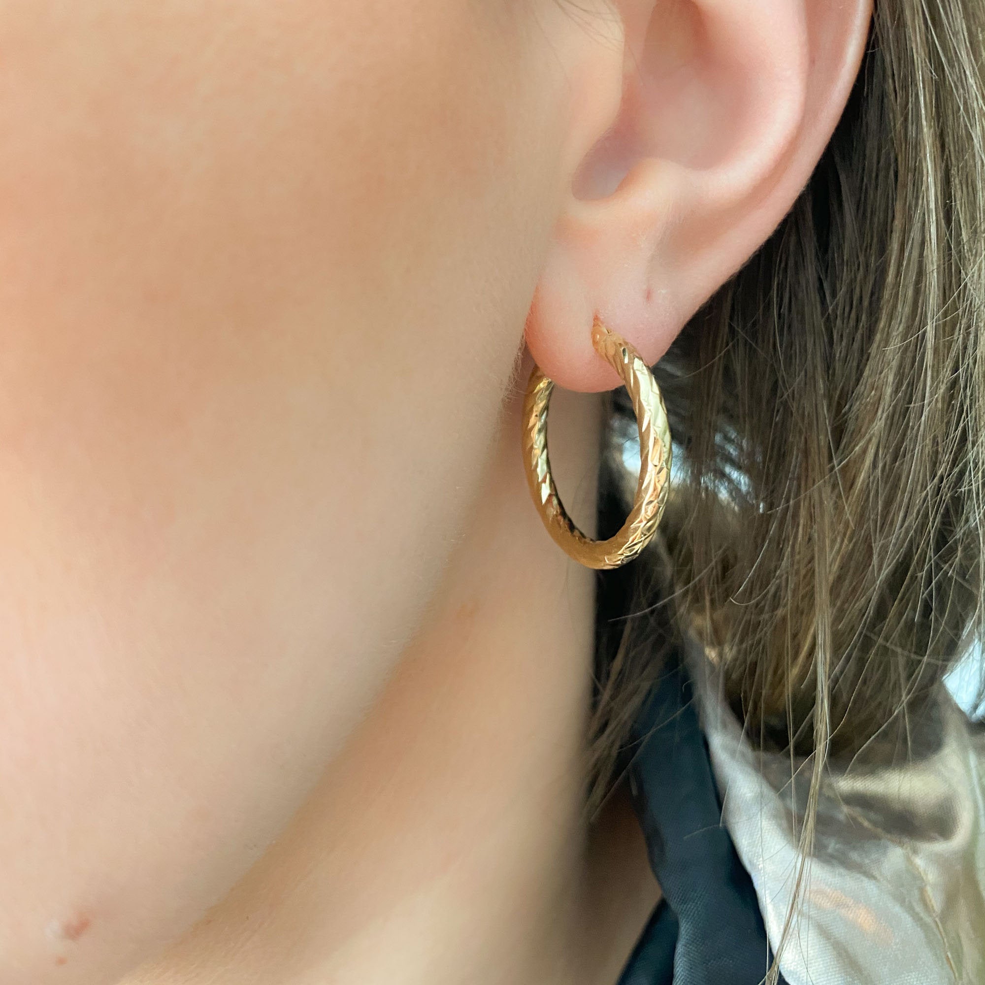 Stainless steel hoop earrings 1,9cm - The Grecian