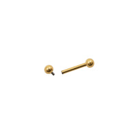 Yellow Gold Bars & Barbells Internally Threaded Barbell The Curated Lobebarbellcartilagecartilage barbell