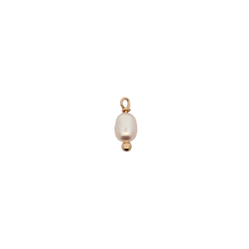 Yellow Gold Charms Large Pearl Charm The Curated Lobecharmcharmslobe