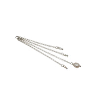 Silver Charms Long Chain Pearl Tassel Charm The Curated Lobebestsellerscartilagecharm