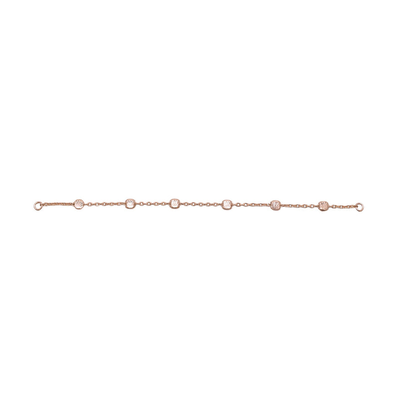 Rose Gold Chains Connectors & Ear Jackets Long Satellite Disc Chain Connector The Curated Lobecartilagechain ear jacketchain ear jackets
