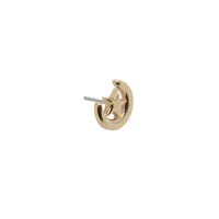 Yellow Gold Threadless Tops Moon and Star Earring The Curated Lobe14k gold14k gold topcartilage