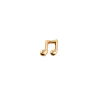 Yellow Gold Studs Music Note Earring The Curated Lobe14k gold14k gold topcartilage