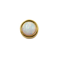 Yellow Gold Studs Opal Stud Earrings The Curated LobeBirthstone Stud Earringscartilagegold vermeil