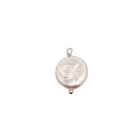 White Gold Charms Pearl Medallion Charm The Curated Lobecharmcharmslobe