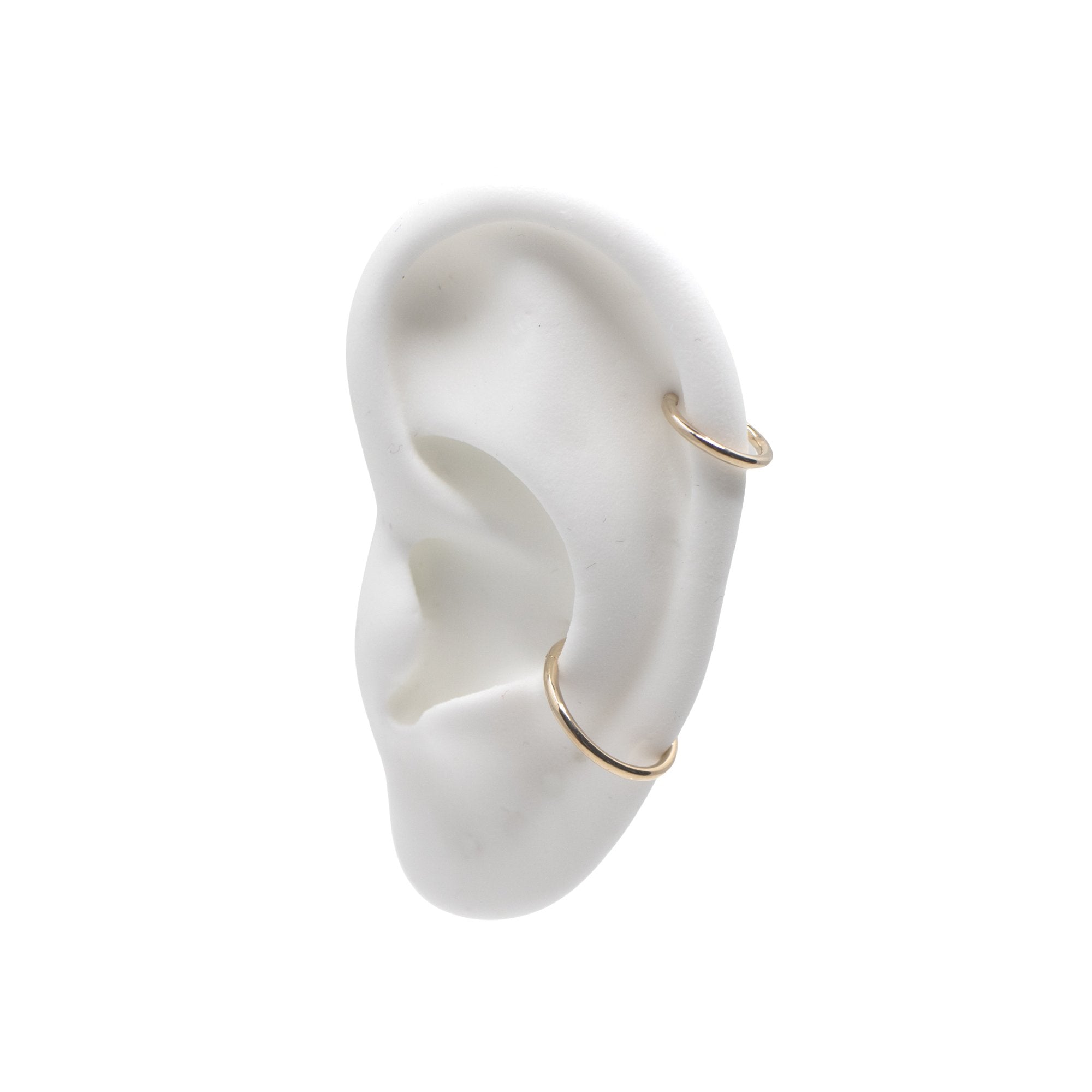 White gold clicker on sale earring