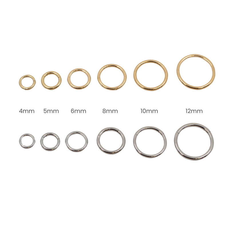 Classic Gold Clicker Hoop – The Curated Lobe