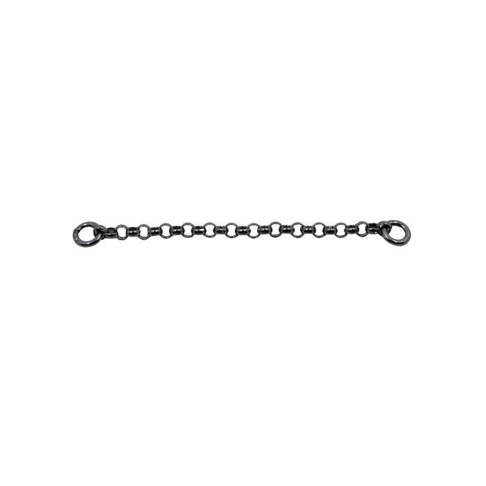 Gunmetal Chains Connectors & Ear Jackets Simple Rolo Chain Connector The Curated Lobecartilagechainchain earrings