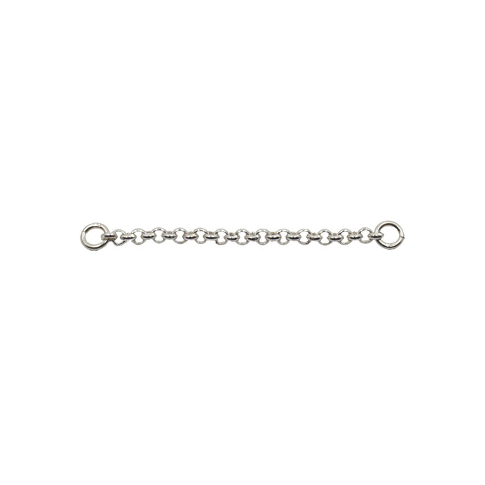 Silver Chains Connectors & Ear Jackets Simple Rolo Chain Connector The Curated Lobecartilagechainchain earrings