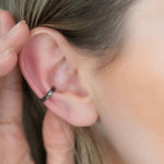 Gunmetal Ear Cuffs - Gunmetal Concave Ear Cuff