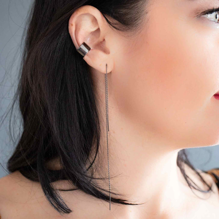 Yellow Gold Ear Cuffs Thick Ear Cuff The Curated Lobeconchno piercing