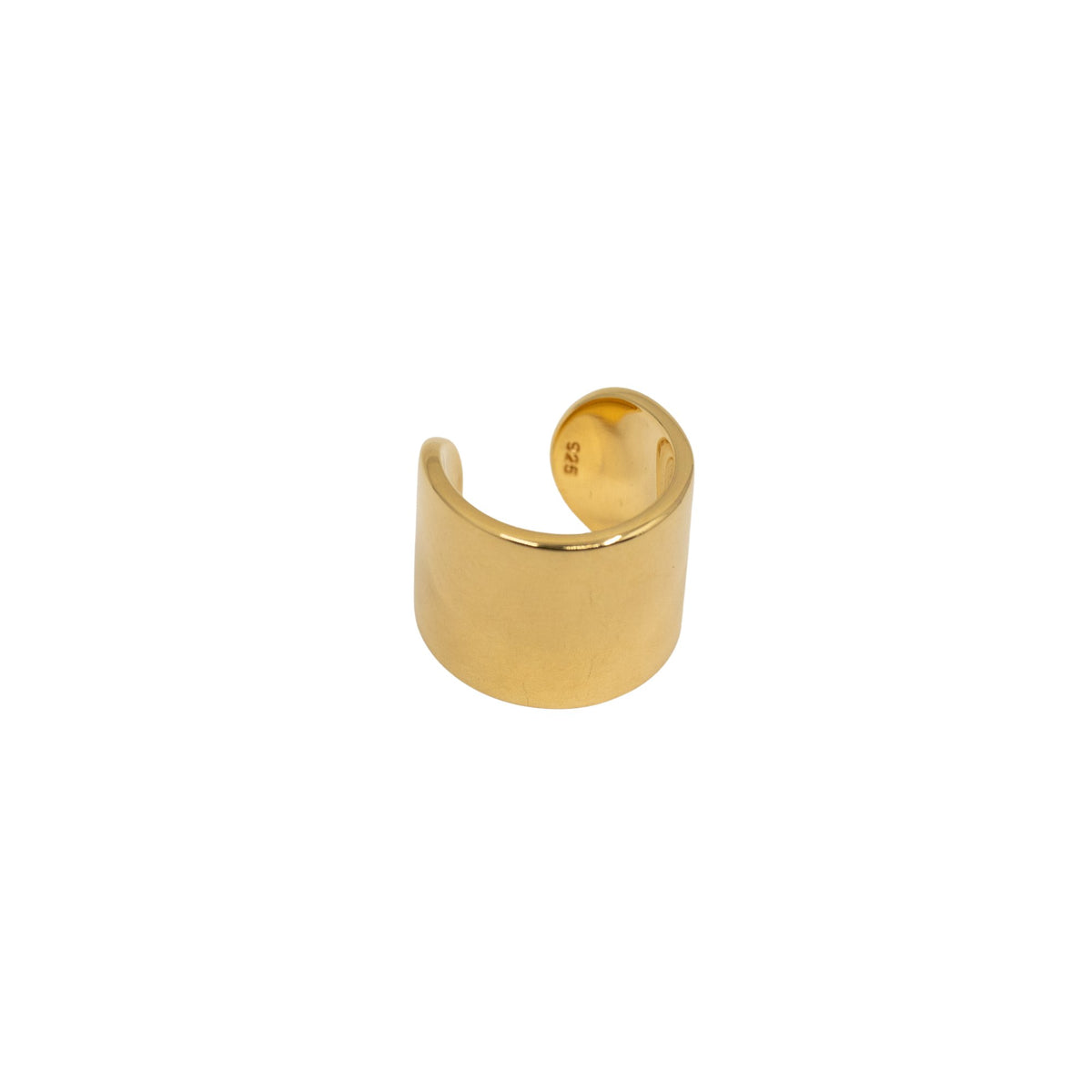 Yellow Gold Ear Cuffs Thick Ear Cuff The Curated Lobeconchno piercing