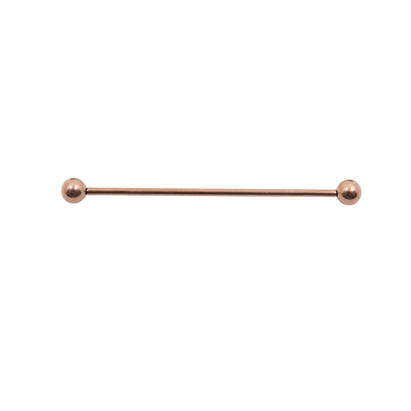 Rose Gold Bars & Barbells Thin-dustrial Bar The Curated Lobebestsellerscartilagecartilage jewelry