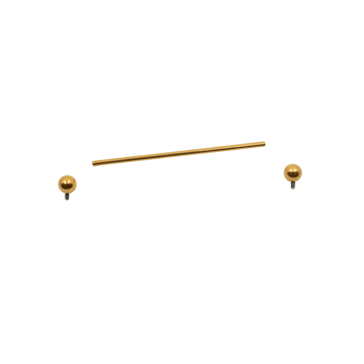Yellow Gold Bars & Barbells Thin-dustrial Bar The Curated Lobebestsellerscartilagecartilage jewelry