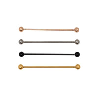 Yellow Gold Bars & Barbells Thin-dustrial Bar The Curated Lobebestsellerscartilagecartilage jewelry