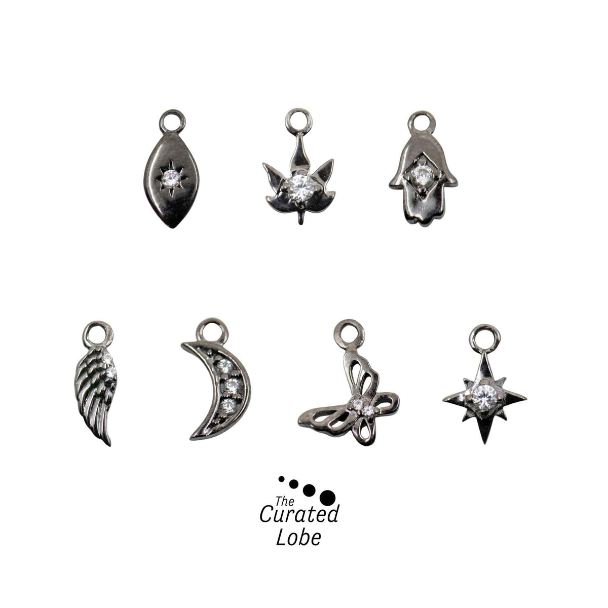 Yellow Gold Charms Threader Earring Charms The Curated Lobe