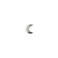 White Gold Studs Tiny Crescent Moon Earring The Curated Lobe14k gold14k gold topcartilage