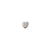 White Gold Studs Tiny Heart Earring The Curated Lobe14k gold14k gold topcartilage