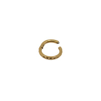Yellow Gold Hoops Tiny Peaked Clicker Hoop The Curated Lobecartilagecartilage jewelryclicker hoop