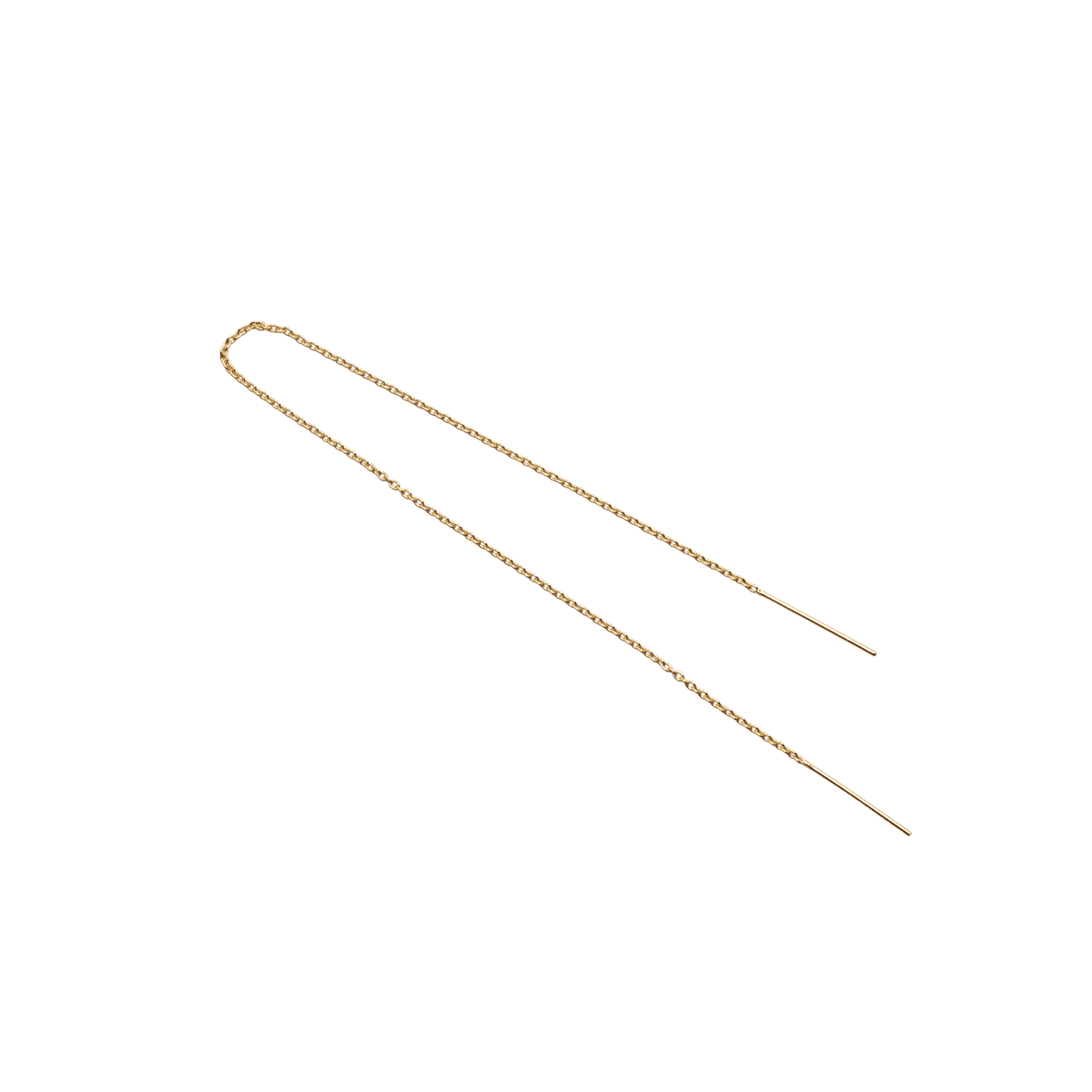 Yellow Gold Threaders Ultra-Long Signature Threader Earrings The Curated Lobe