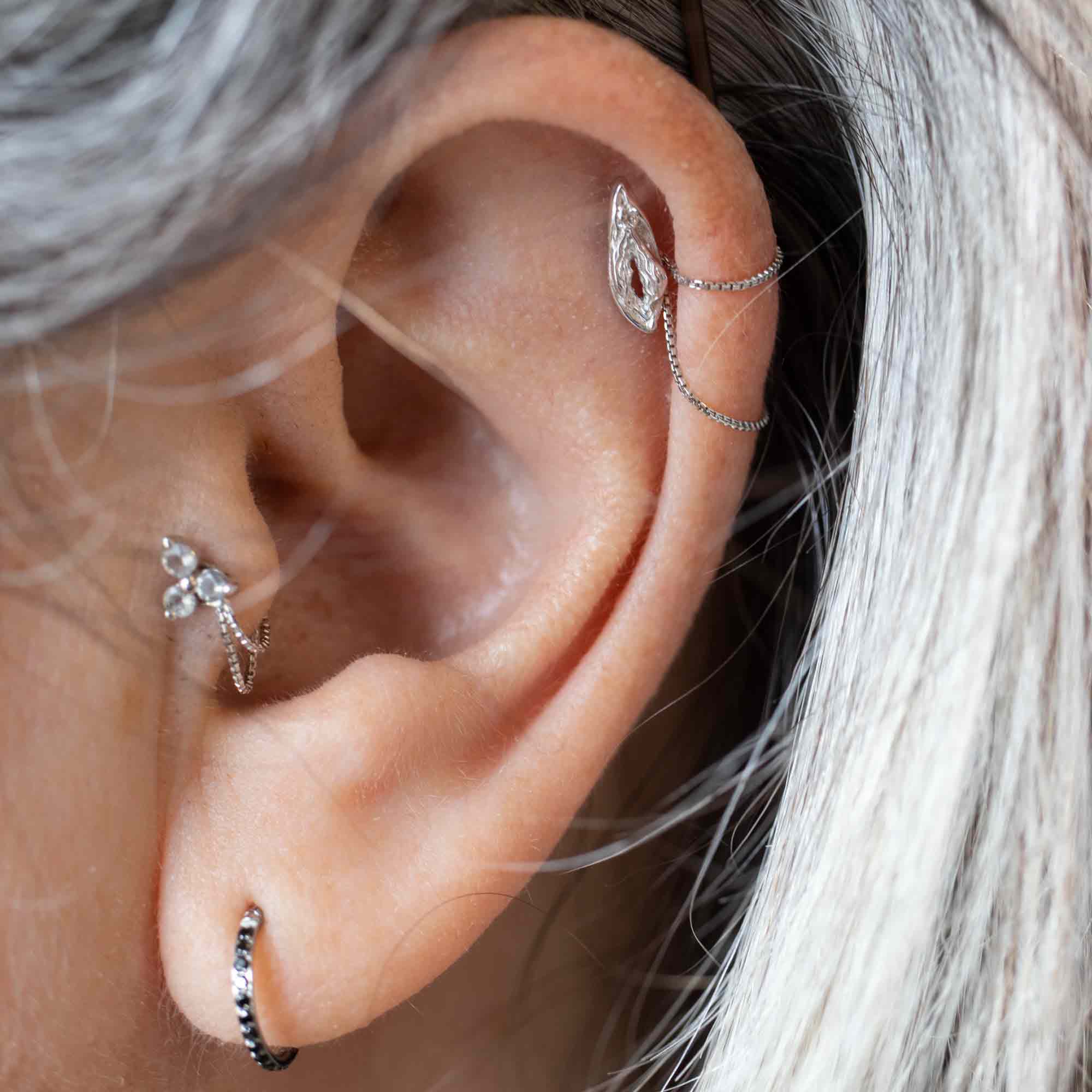 Connector earrings clearance